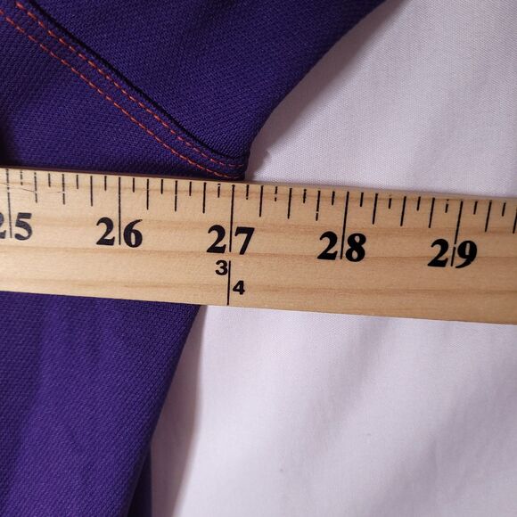 Nike Polo Shirt Mens XXL Clemson Soccer Orange, Purple Dri Fit - Picture 7 of 11